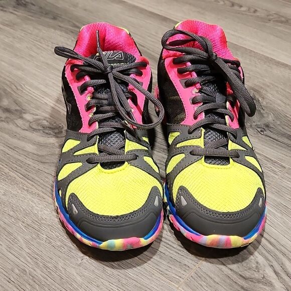 EUC FILA Shadow Sprinter Multi Colored Coolmax Sneakers - Picture 1 of 8